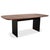 Janua Basket Wood and Metal Dining Table in Brown and Anthracite For Sale - Image 10 of 10