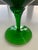 1960s Mid-Century Modern Pedestal Empoli Green Glass Lidded Candy Dish For Sale In San Francisco - Image 6 of 9