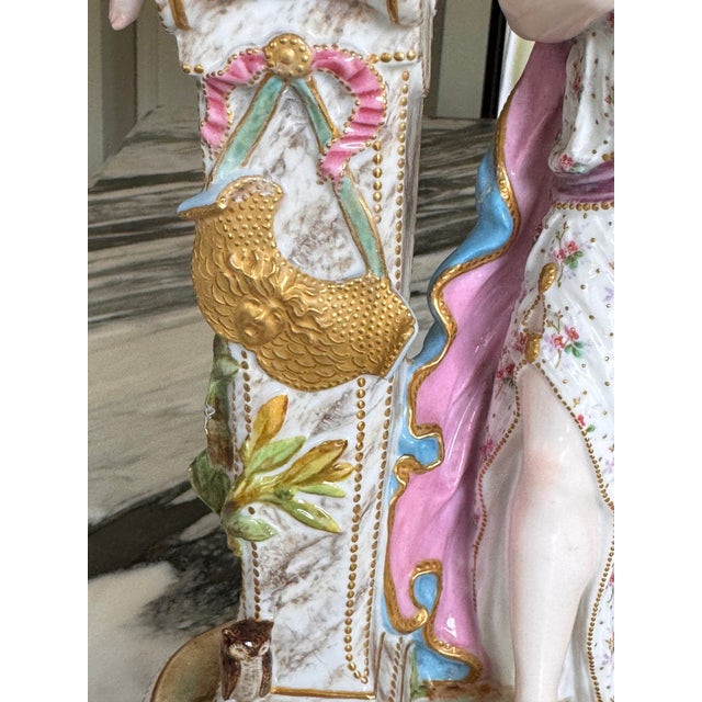 Late 19th Century French Rococo Revival Vion & Baury Porcelain Figure For Sale - Image 11 of 18