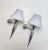 1980s Gau-Cast Aluminum and Glass Wall Lamps from Maison Lucien, 1980s, Set of 2 For Sale - Image 5 of 11