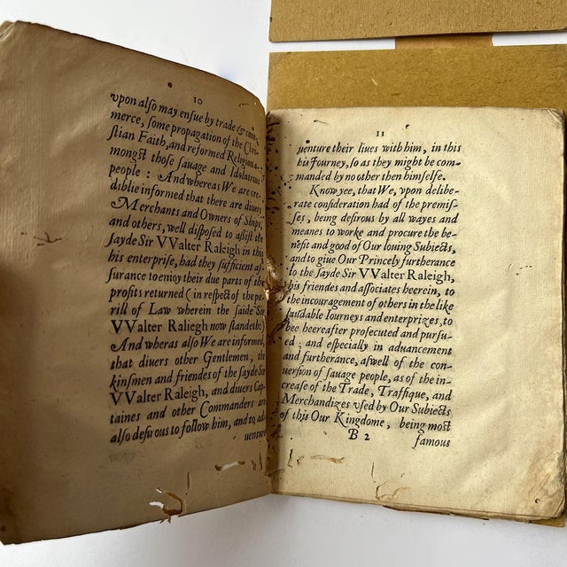 Rare 1st Edition Book: A Declaration of the Demeanor by Sir Walter Raleigh & Francis Bacon For Sale - Image 10 of 11