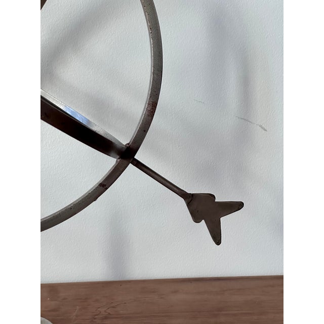 Vintage Mid-Century Armillary Sphere | Metal Celestial Sculpture For Sale - Image 10 of 17