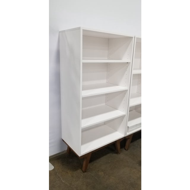 Modern West Elm White Bookcase Chairish