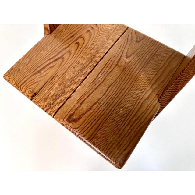 Brown Swedish Children's Chair in Pine by Gilbert Marklund, 1960s For Sale - Image 8 of 14