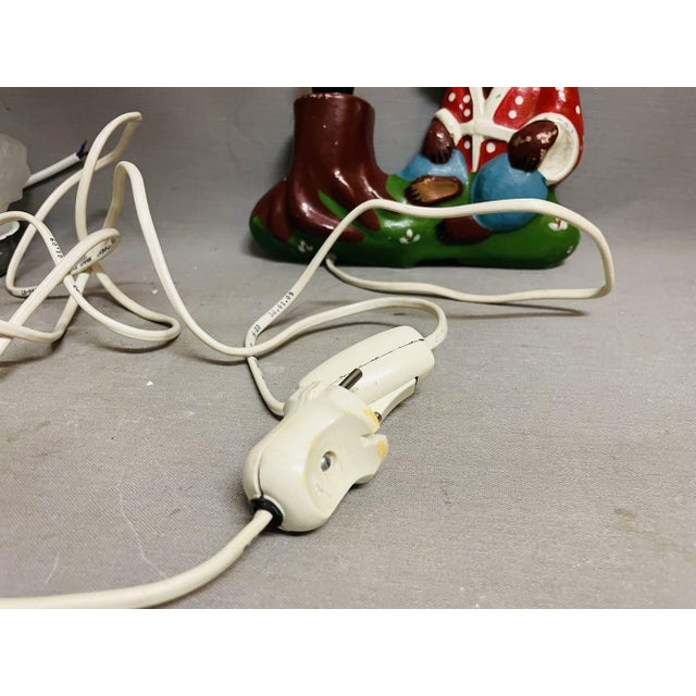 Metal Vintage Metal Bear Nursery Wall Sconce, USSR, 1990s For Sale - Image 7 of 9