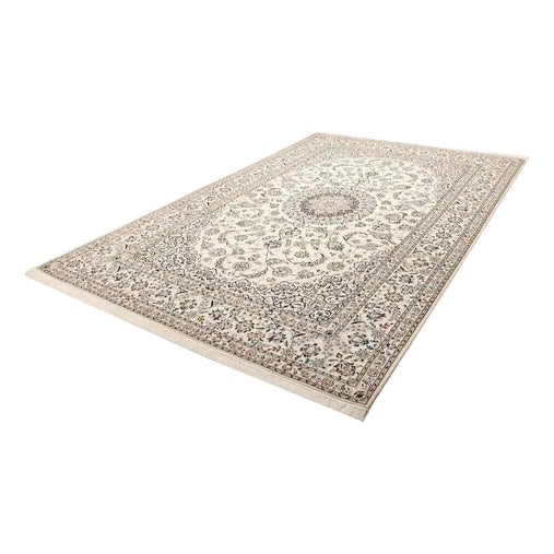 Nain Floral Pattern Rug in Wool For Sale