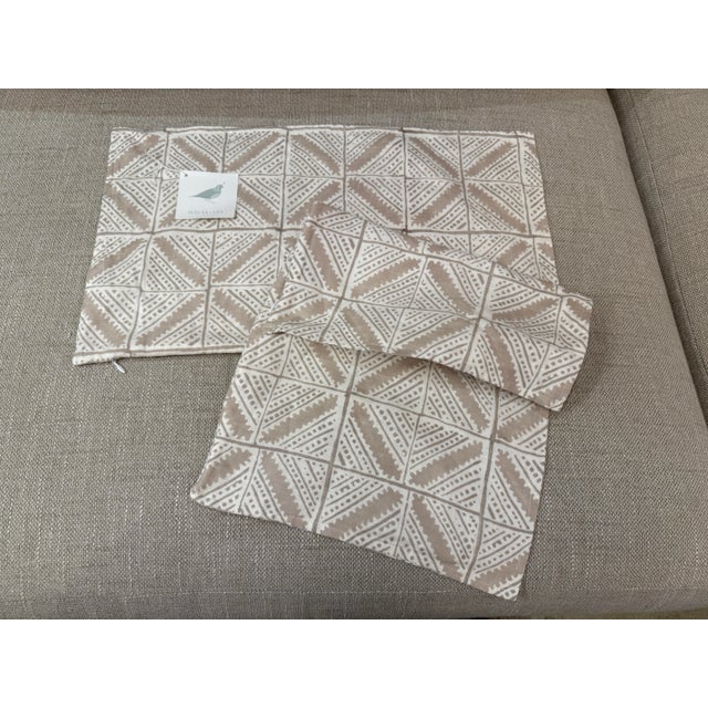 Serena & Lily Lumbar Pillow Covers, Pair For Sale In San Francisco - Image 6 of 12