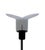 Metal Italian Opaline Glass Floor Lamp by Venini for Veluce, 1980s For Sale - Image 7 of 11