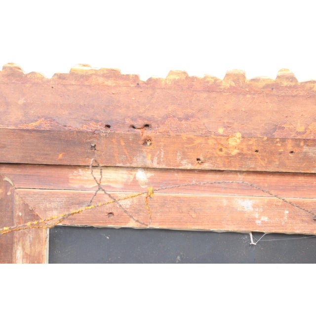 Gold 19th Century Carved French Gesso Mirror/25"Height For Sale - Image 8 of 8