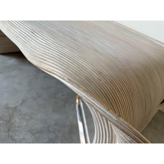 1980's Betty Cobonpue Split Reed " Sculptura" Coffee Table For Sale - Image 9 of 12