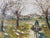1960s Vintage B. Andreu Country Road Impressionist Landscape Oil on Canvas Painting, Framed For Sale - Image 4 of 12