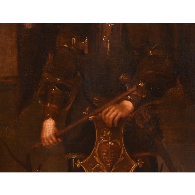 Baroque Lombard School Artist, Saint Michael the Archangel, 1650, Oil on Canvas For Sale - Image 3 of 15