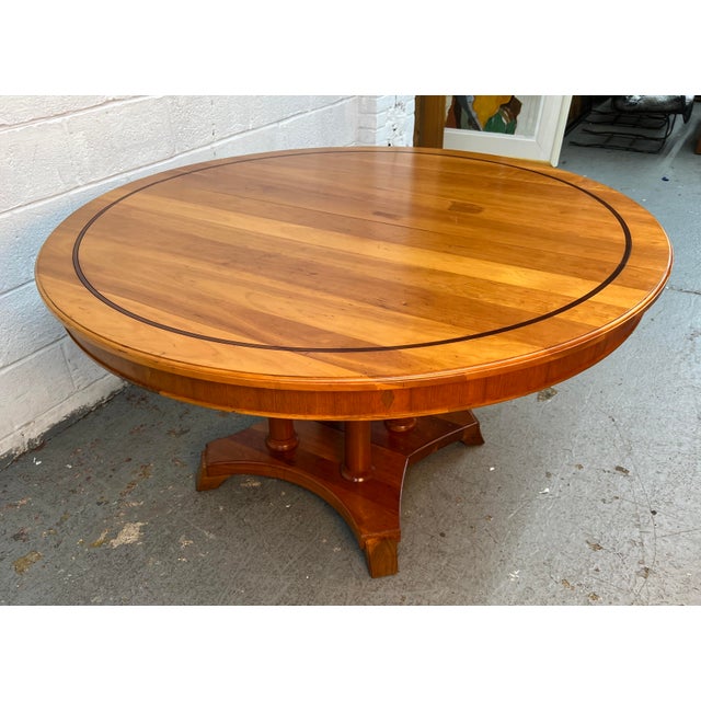 Mid-Century Modern Vintage Expanding Cherry Dining Table by Stickley For Sale - Image 3 of 16