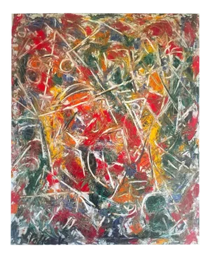 Jackson Pollock Foundation Abstract Expressionist Lithograph Collector's Print " Croaking Movement " 1946