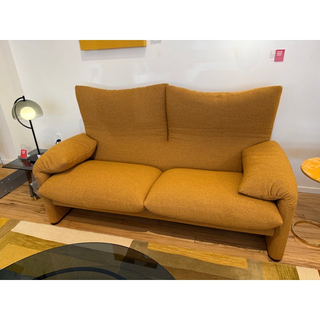 Mid-Century Modern Cassina Maralunga Sofa For Sale - Image 3 of 6