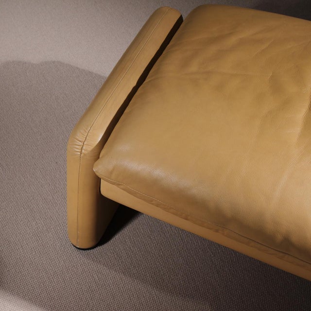 Leather Maralunga Ottoman by Vico Magistretti for Cassina, Italy, 1973 For Sale - Image 8 of 14