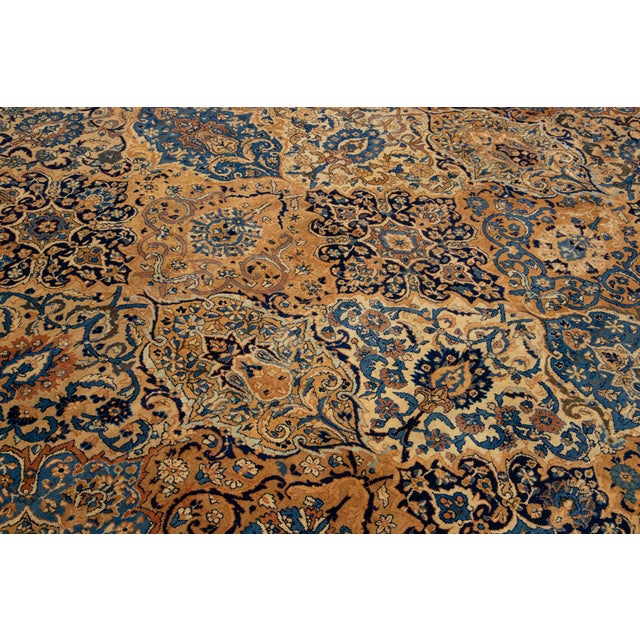 Gallery Size Antique Kerma Wool Rug in Rust Color For Sale - Image 10 of 10