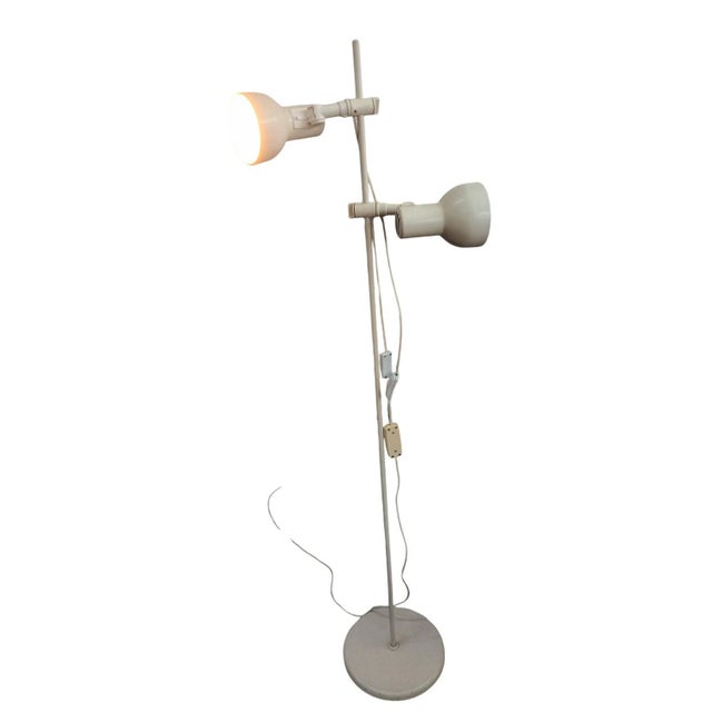 Mid-Century Danish Style Floor Lamp with Double Shade For Sale - Image 4 of 14