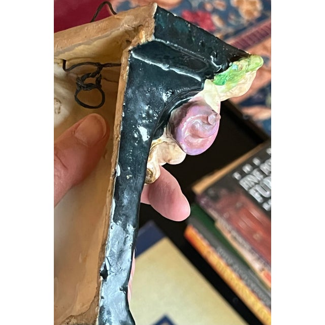 Antique Majolica Made in Italy Gargoyle Wall Sconce Shelf Bracket For Sale In Chicago - Image 6 of 7