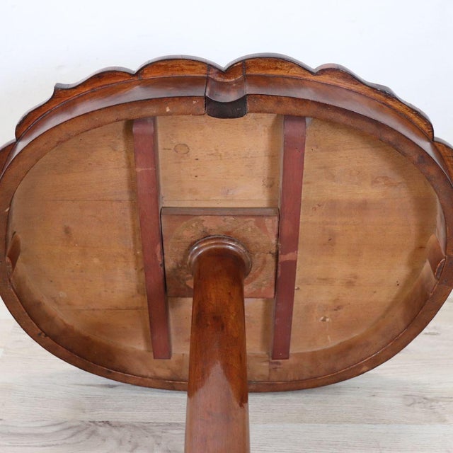 Antique Gueridon Table in Walnut, 1800s For Sale - Image 5 of 9