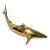 Mid-Century Modern Solid Brass Shark Paper Weight For Sale
