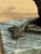 Stone Vintage Bronze Sculpture of a Lying Greyhound Dog on a Marble Base For Sale - Image 7 of 8