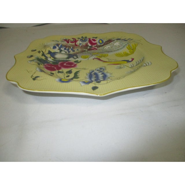 Cornflower Blue Spode Kimono Dessert Plates Set of 4 For Sale - Image 8 of 8