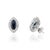 14k White Gold 3.32ct Marquise Blue Sapphire & Diamond Earrings- 2 Pieces For Sale - Image 4 of 14