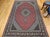 Persian Antique Tabriz Mahi Rug, Hand-Knotted Wool & Silk, Herati Geometric Pattern, Red & Ivory, 7x10 For Sale - Image 3 of 17