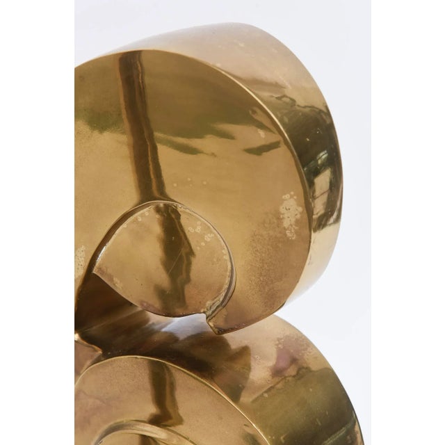 Metal Vintage Brass, Black & Clear Lucite Modigliani Style Table or Desk Lamp, 1970's For Sale - Image 7 of 11