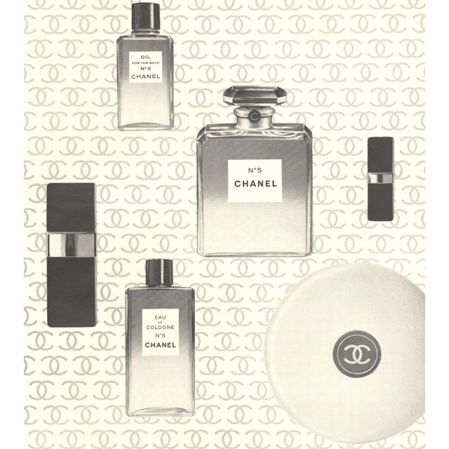 Perfect for today's fashionista who loves Chanel beauty products. This is a mid-century classic image. It is instantly...