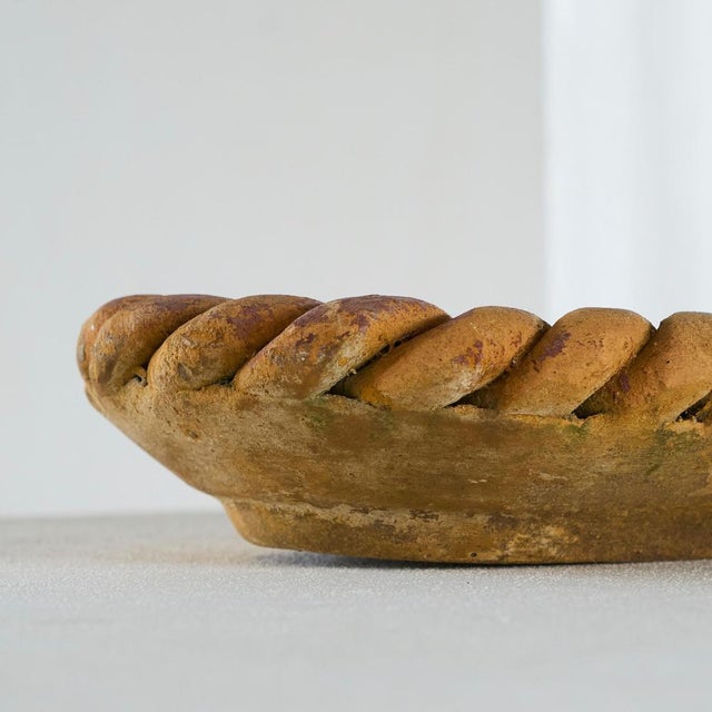 Large Braided Pottery Centerpiece Bowl, 1950s For Sale - Image 3 of 14
