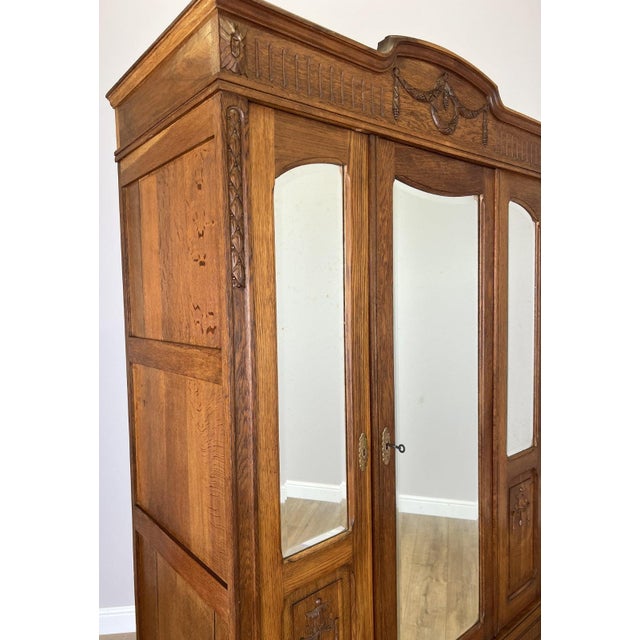 French Wardrobe in Oak For Sale - Image 10 of 18