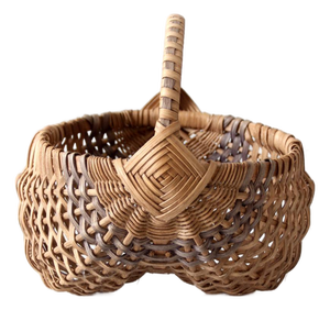Vintage Handmade Buttocks Basket