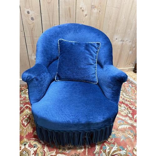 Period: 19th century Style: Napoleon 3rd Condition: Excellent condition Material: Linen Length: 75Width: 55Height:...