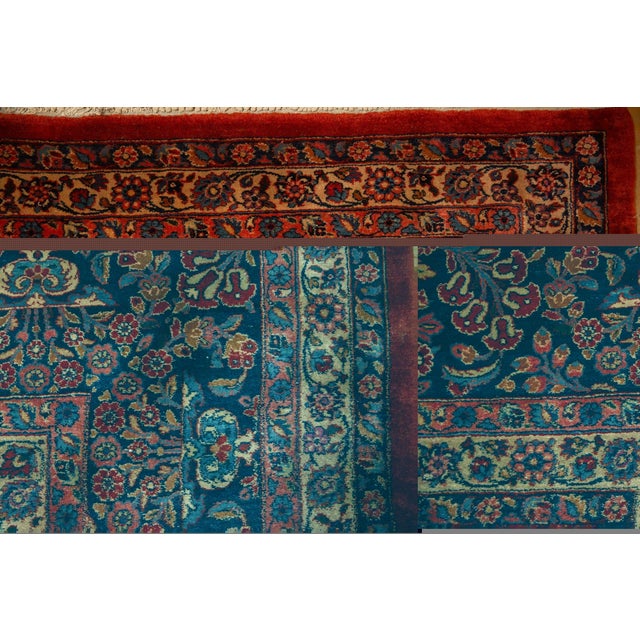 Vintage Fine Kazvin Carpet - 11'9" x 15'8" For Sale - Image 12 of 12