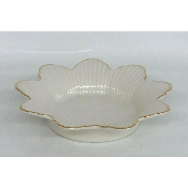 Lenox USA Meridian Petal Ivory Porcelain Candy Dish For Sale - Image 11 of 11