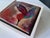 Contemporary Hummingbird #4 by Ana Hefco | Tinted Layered Resin on Stretched Canvas Hummingbird in vibrant colors For Sale - Image 3 of 4
