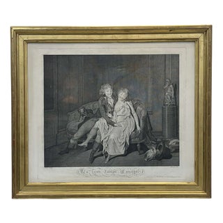 After Boilly, The Lesson of Marriage Union, 19th Century, Engraving, Framed For Sale