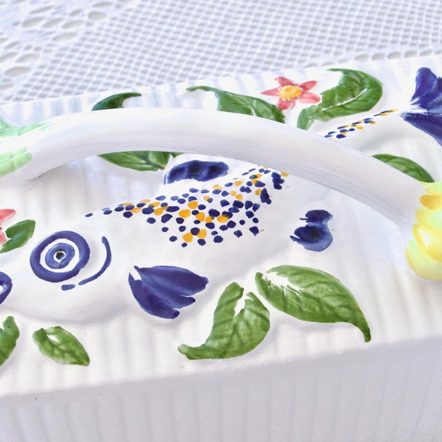 Ceramic Large Collectible Terrine in Schramberger Majolica, 1960 For Sale - Image 7 of 13