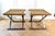 Maison Jansen Pair of Late 20th Century Maison Jansen Style Brushed Steel, Brass and Nubuck Leather X-Frame Stools For Sale - Image 4 of 9