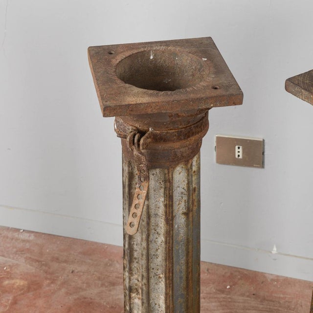 Antique Cast Iron Columns For Sale - Image 16 of 18