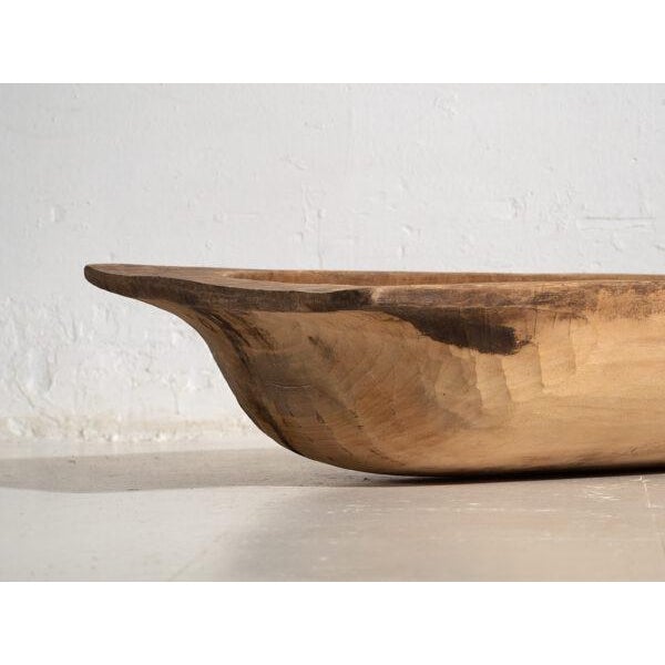 Antique Carved Wooden Bowl For Sale - Image 4 of 10