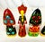 Red 1990s Vintage Boho Chic Russian Hand Crafted Christmas Ornaments Set of 6 - Medium Size For Sale - Image 8 of 10