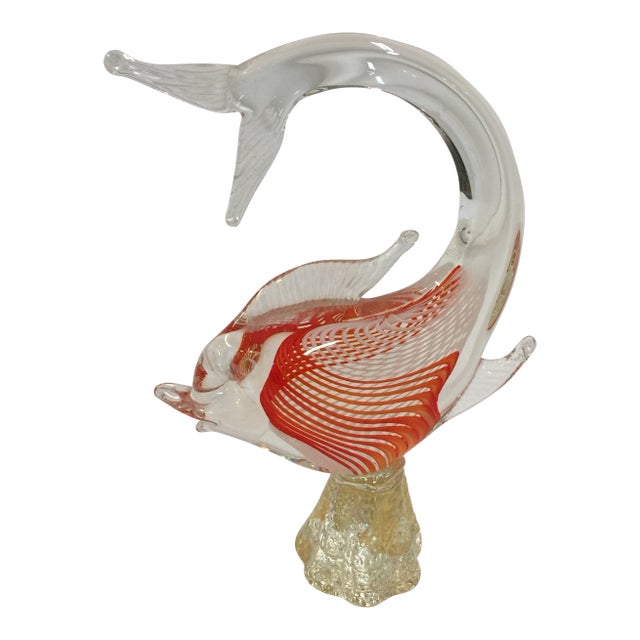 1960s Murano Fish 12" Mid-Century Modern For Sale