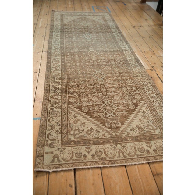 Vintage Distressed Hamadan Rug Runner - 3'3" x 9'4" For Sale - Image 10 of 11