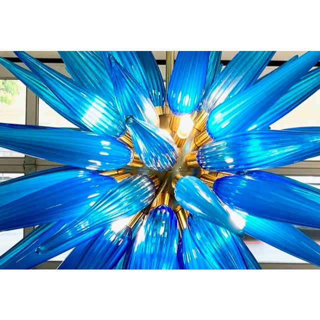 2020s Murano Glass Chandelier Sputnik Icicles Modern Chandelier For Sale - Image 5 of 9