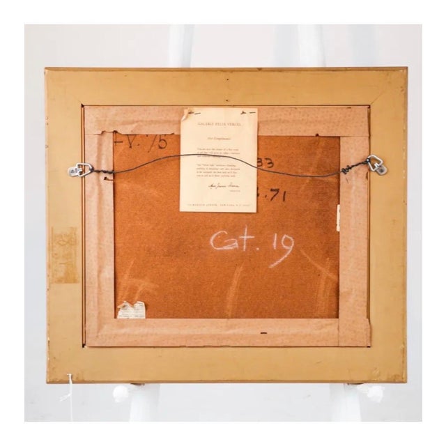 Michel Loeb, French Naive, Fauvist Oil on Panel Painting "Le Petit Clocher" Michel Loeb, c. 20th century For Sale In Miami - Image 6 of 14