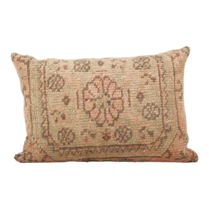 Turkish Lumbar Rug Pillow Cover