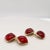 Art Deco Pair of Antique Art Deco Signed Larter & Sons Carnelian Cabochon Cufflinks For Sale - Image 3 of 8